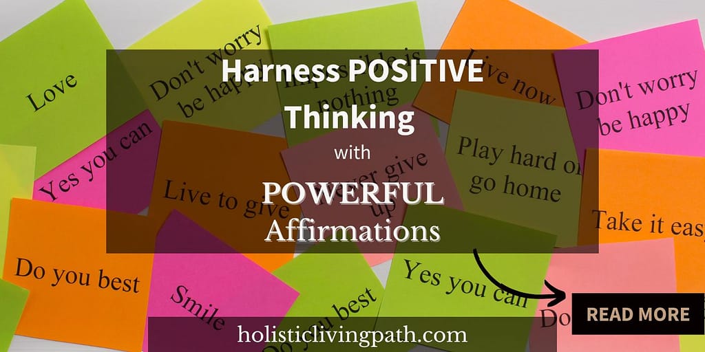 The featured image of HLP Harness Positive Thinking with powerful affirmations.