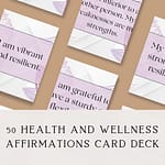 50 Health and Wellness Affirmations Card Deck