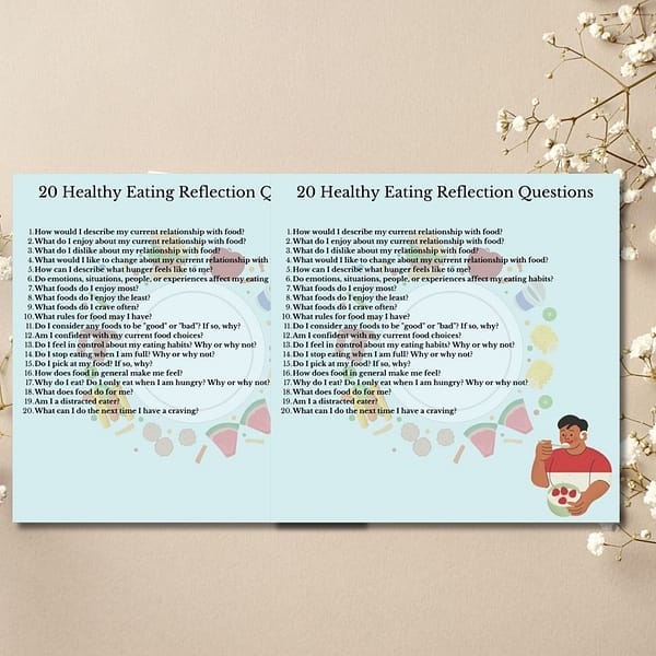 Bundle: 32 Affirmations and Reflection Questions for Healthy Eating and Positive Body Image