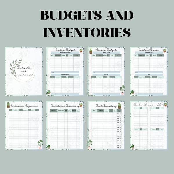 Holistic Gardening Planner: Budgets and Inventories