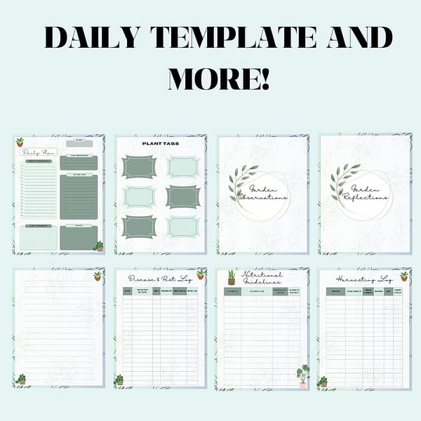 Holistic Gardening Planner: Daily Template and More