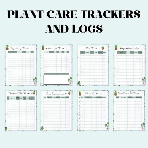 Holistic Gardening Planner: Plant Care Trackers and Logs