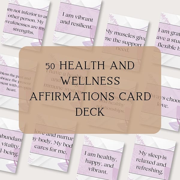 50 Health and Wellness Affirmations Card Deck