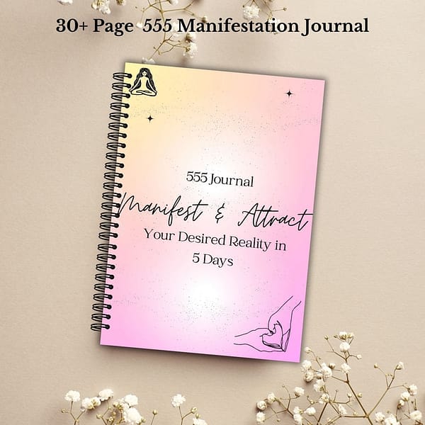 555 Journal - Manifest & Attract Ideal Reality Digital Planner Mockup 1