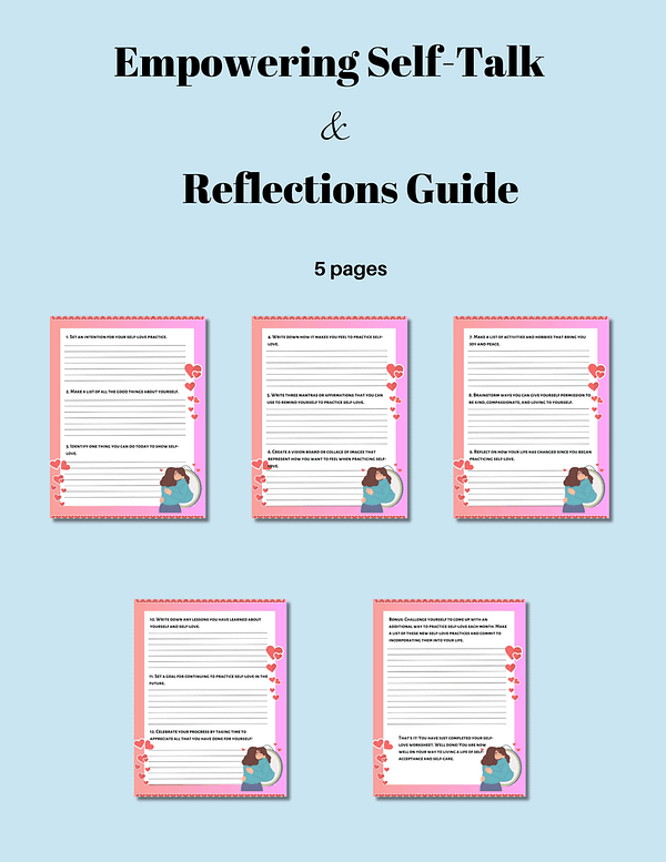 Empowering Self-Talk & Reflections Guide - PRINTABLE