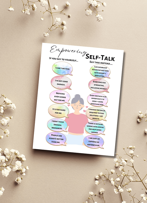 Empower Self-Talk Poster - Printable